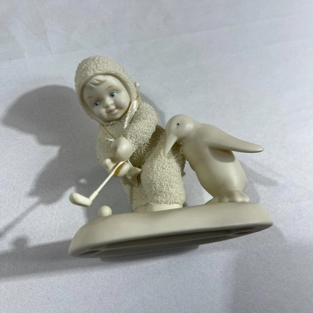 Dept 56 Snowbabies Its A Birdie Golfing Figurine Penguin 56.69949 Vintage 2001